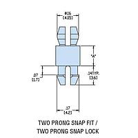 Heyco 10270F PCB Support HCBP-09 V-0 NATURAL