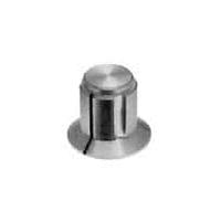 AMP Connectors - TE Connectivity KS500A1/8 Cylindrical Knob with Skirt KNOB AL W/SKIRT 1/8