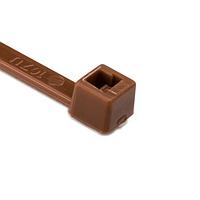 HellermannTyton T30R1M4 Cable Ties MilSpec Cable Tie, 6" Long, MS3367, UL Rated, 30lb Tensile Strength, PA66, Brown, 1000/pkg