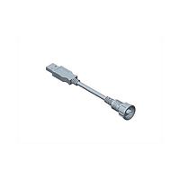 Amphenol LTW NUB20FL-NAML-SA001 I/O Connectors USB, Mini B 2.0, Plastic, 1.5A, Female Connector, Straight-to-Straight, Screw Thread, Overmolded Double Ended, Length 1000mm, IP67