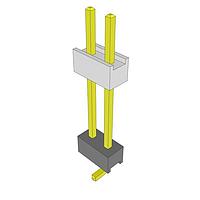 Samtec HW-02-10-G-S-600-SM Headers High Temperature Flexible Board Stacking Header, 0.100" Pitch