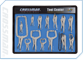 Locking pliers used for gripping and clamping metal workpieces