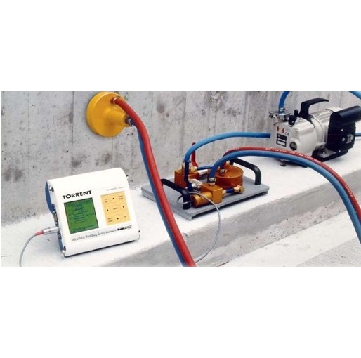 Laboratory equipment used for permeability testing and repair support