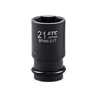 KTC BP4M-23TP 1/2"Sq. Impact Socket (Semi-Deep Thin / With Pin & Ring) (23mm)