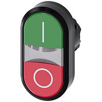 SIEMENS A6X30136311 Flat Button TWIN PUSHBUTTON. GREEN. RED