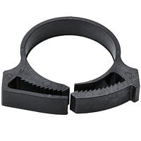 HellermannTyton SNP24GHS0C2 Conduit Clips Snapper Hose Clamp, 1.02" - 1.17" Bundle Diameter, PA66GF13, Black, 100/pkg