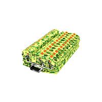 Amphenol Anytek APTS163PEYG00G DIN Rail Terminal Block APT 16mm2/1-2 PE YG Ground terminalSingle layer , 1in-2out Yellow-Green
