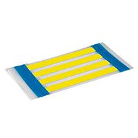 HellermannTyton 553-50007 Heat Shrink ShrinkTrak Labels, 1-Sided, 1-Slit, 0.125" (3.17mm), PO-X, Yellow, 500/box