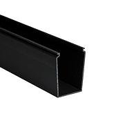 HellermannTyton 181-00468 Solid Wall Wiring Duct Solid Wall Wiring Duct, 2" x 3", Non-Adhesive, PVC, Black, 120ft/Carton