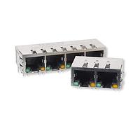 HALO Electronics HFJ14-1G46ER-L11RL Modular GIGABIT 1x4 Tab Down RJ45 w/MAG G/G LED