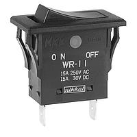 NKK Switches WR11AFN Rocker Switches SPST ON NONE OFF