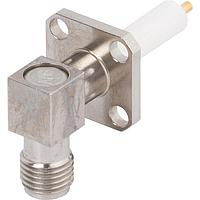 Amphenol SV Microwave SF2960-6025 Single Port Connectors SMA F FlangMountConn 4Hol R/A Candlestic