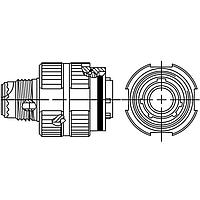 Amphenol Aerospace TV06RQF-17-22P-LC Plugs 39P SZ 17 STRAIGHT PLUG LESS CONTACTS