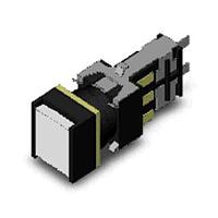 Omron Automation and Safety A165L-AWM-T1-2 With Guard IL PB SQ WHT 110VDC DPDT Pushbutton