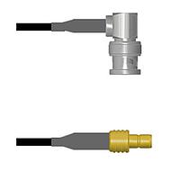 Amphenol Custom Cable Q-0D03L0003036i RF Cable Assemblies BNC-RP/SMB-SJ G174 36I