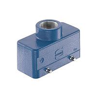 HARTING 19360161421 Headers & Wire Housings 16B EX Hood Top Entry, Double Lever, Low Construction, M25  (IECEx Intrinsically Safe - IEC EN 60079)