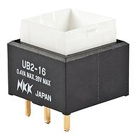 NKK Switches UB216SKG03N Pushbutton Switches SPDT ON-ON PC TERM BODY ONLY .4VA