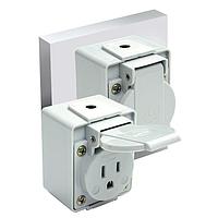 Altech WMRBA Outlets RECEPTACLE WALL MNT 15A/250VAC IP20 BL