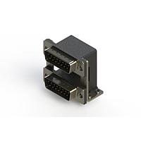 EDAC 661-015-364-050 Dual Port D-Sub Connectors Right-angle Dual Port D-Sub Connector