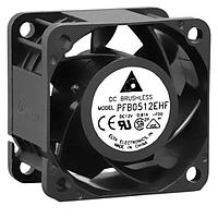Delta Electronics, Inc. PFB0512EHF-F00 Tubeaxial Tubeaxial Fan, 50x32mm, 12VDC, Ball, 3-Lead Wires, Lock Rotor Sensor, Tachometer
