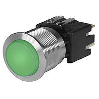 Schurter 1241.8545 Standard Switches 12A, 250VAC, 19mm BRIGHT GREEN 1 POLE