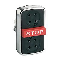 SCHNEIDER ZB4BA791 Momentary METAL FLUSH 3 BTTN STOP WITHOUT CAPS