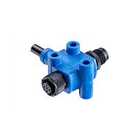Amphenol LTW HPC-050500-FM0-TSA02 Sensor Cables / Actuator Cables NMEA 2000, T Cable, Plastic, 4A, 05 pins, Screw Thread, (End 1) Female Female, (End 2) Male Male, Length 2000mm, IP68