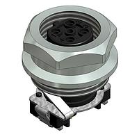 Amphenol CONEC 43-02121TR M12 Female Socket SAL-12B-FK4-X9/14SMT