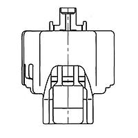 Yazaki 7283752640 Receptacle Housing CONN 2P 090 II LT GRY