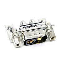 HARTING 09691009049 Mixed Contact D-Sub Connectors DSUB ML ANG 2W2C 20A S4 BRKT CLIP R