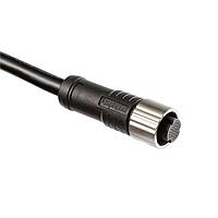 Amphenol LTW ASY-33BFFM-QL8C05 Sensor Cables / Actuator Cables X-Lok, Ultra High-Density Mini Size, Metal, 0.5A, 33 pins, Female Connector, Female Contact, Straight, Push Lock, Overmolded, Length 5000mm, IP68 Mated