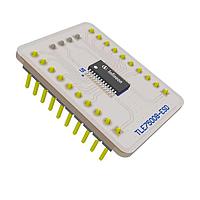 Infineon TLE75008ESDDBTOBO1 Power Management IC Development Tools contains the Daughter Board PCB and an assembled TLE75008-ESD for eval tasks