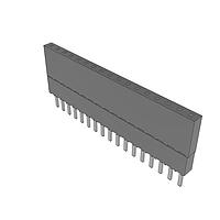Samtec ESW-117-48-S-S Stackthrough .100" Elevated Socket Strip