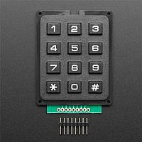 Adafruit 3845 Components & Parts 3x4 Matrix Keypad