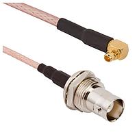 Amphenol RF 095-850-207-048 RF Cable Assemblies BNC Blkhd Jck - MMCX Plug 48 inch RG-316