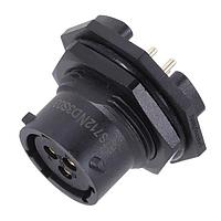 Amphenol SINE Systems RTS712ND3S03 Connectors Receptacle,Jam Nut SZ12