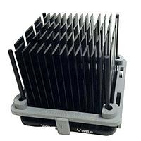 Wakefield Thermal 910-40-2-15-2-B-0 Component Chipset Heat Sink with Clip, Pin Fin, 40mm Chip Size, 14.6mm Height, Aluminum