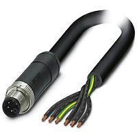 PHOENIX CONTACT 1414957 Sensor Cables / Actuator Cables 6POS Power Cable Black-Gray 5m