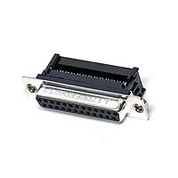 Amphenol Commercial Products L17DBFRDA25S Receptacle IDC FEMALE 25P FLAT RIBBON CABLE