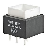 NKK Switches UB215SKW035C Pushbutton Switches SPDT ON(ON) RED LED PC BODY ONLY 6A