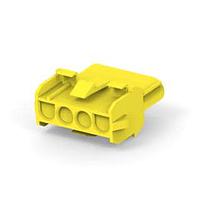 AMP Connectors - TE Connectivity 1-480703-4 Receptacle Housings CAP HOUSE 4 POS YELLOW UL94V-2