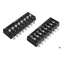Omron Electronics A6SN-6101 DIP Switches 6P Knife-Edge, 2.3mm Slide SMT Flat-Act