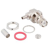 Amphenol RF 122500RP Connectors R/A Bulkhead Jack RG-58 Reverse Plrzd