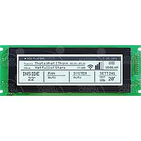 Matrix Orbital GLK24064-25-422-FGW Intelligent Graphic LCD 240x64 Blk Txt Gry/Wht Txt 25 key