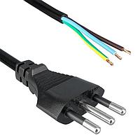 Qualtek Electronics 380002-E01 No Receptacle Power Cord INTL 2.5m 3X0.75 6A ITALY CEI 23-16/VII