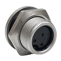 CONXALL SF4281-3SG-3ES Connector Assemblies Pnl Mnt 3 Fem Skts PC Tail Sld w/Epoxy