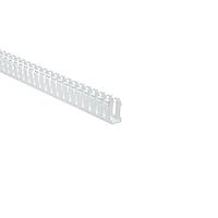 HellermannTyton 181-12007 Slotted Wall Wiring Duct Slotted Wall Wiring Duct, 1" x 2", Non-Adhesive, PVC, White, 30 ft/carton