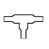 Raychem - TE Connectivity 301A022-4/42-0 Transition Boot, T-shaped HS-TRANSITION