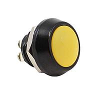 E-Switch PV5S64016 Anti-Vandal 0-2A 48VDC Off (On) 12mm Yellow Domed