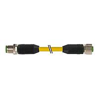 Murrelektronik 7700-40021-1500100 Sensor Cables / Actuator Cables M12 male 0 / M12 female 0, TPE 4x18AWG ye UL/CSA, ITC/PLTC 1m